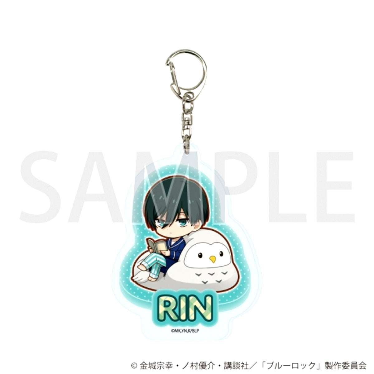 TV Anime Blue Lock Acrylic Keychain 17 / Rin Itoshi Animal Cushion ver. (Mini Character Illustration) [NEW]