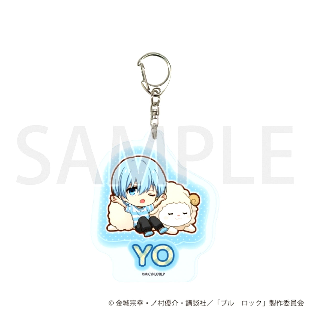TV Anime Blue Lock Acrylic Keychain 22 / Yo Hiori Animal Cushion ver. (Mini Character Illustration) [NEW]