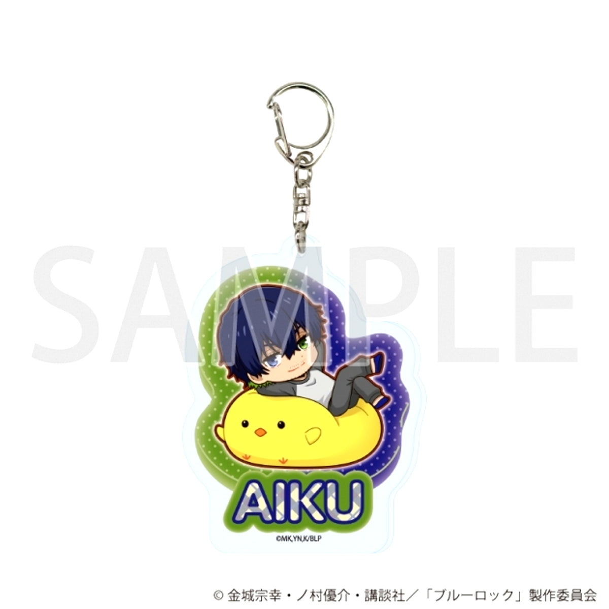 TV Anime Blue Lock Acrylic Keychain 24 / Oliver Aiku Animal Cushion ver. (Mini Character Illustration) [NEW]