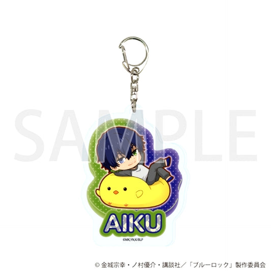 TV Anime Blue Lock Acrylic Keychain 24 / Oliver Aiku Animal Cushion ver. (Mini Character Illustration) [NEW]