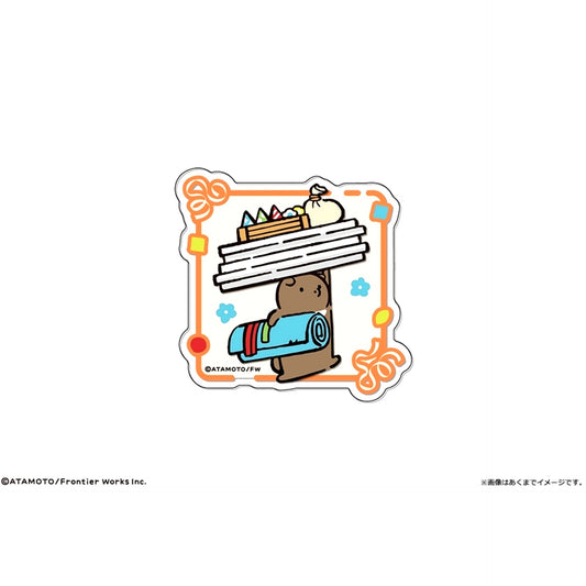 Tanuki to Kitsune Acrylic Badge Kuma Goods - Badge [NEW]