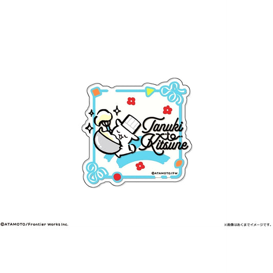 Tanuki to Kitsune Acrylic Badge Rabbit Goods - Badge [NEW]