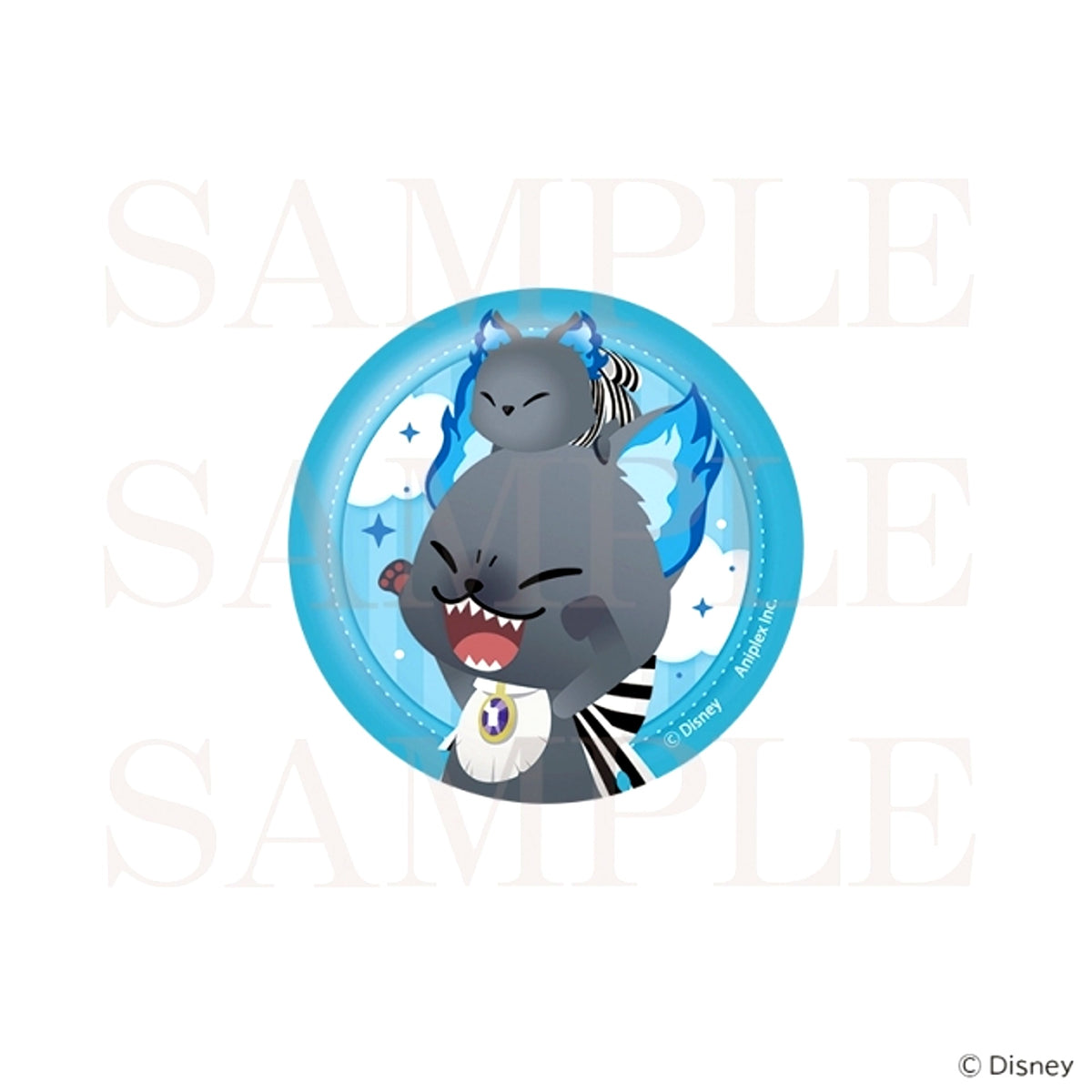 Disney Twisted-Wonderland Can Badge Grim (Tsumste ver.) [NEW]