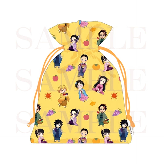 Demon Slayer: Kimetsu no Yaiba Drawstring Pouch [NEW]