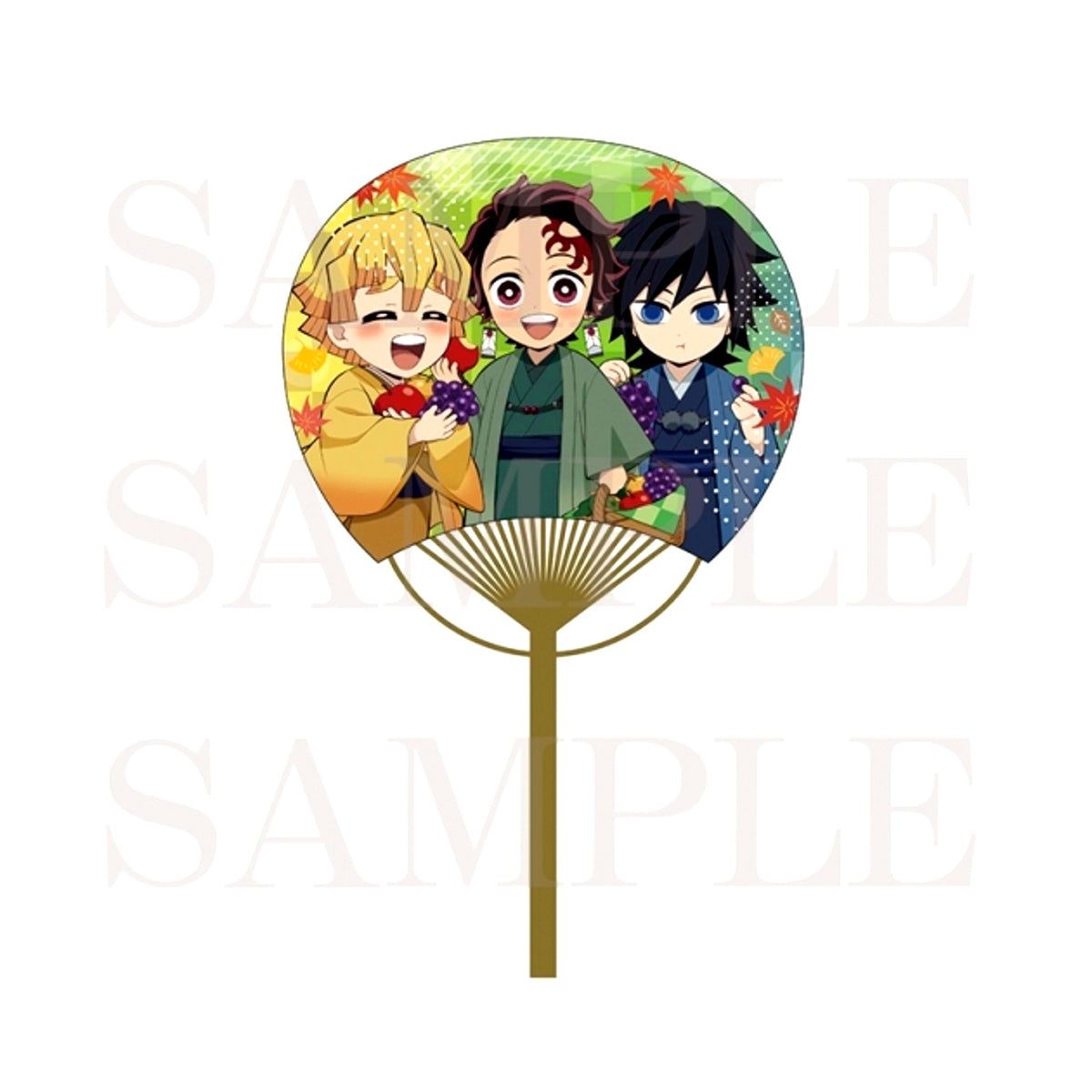 Demon Slayer: Kimetsu no Yaiba Bamboo Uchiwa Fan A [NEW]