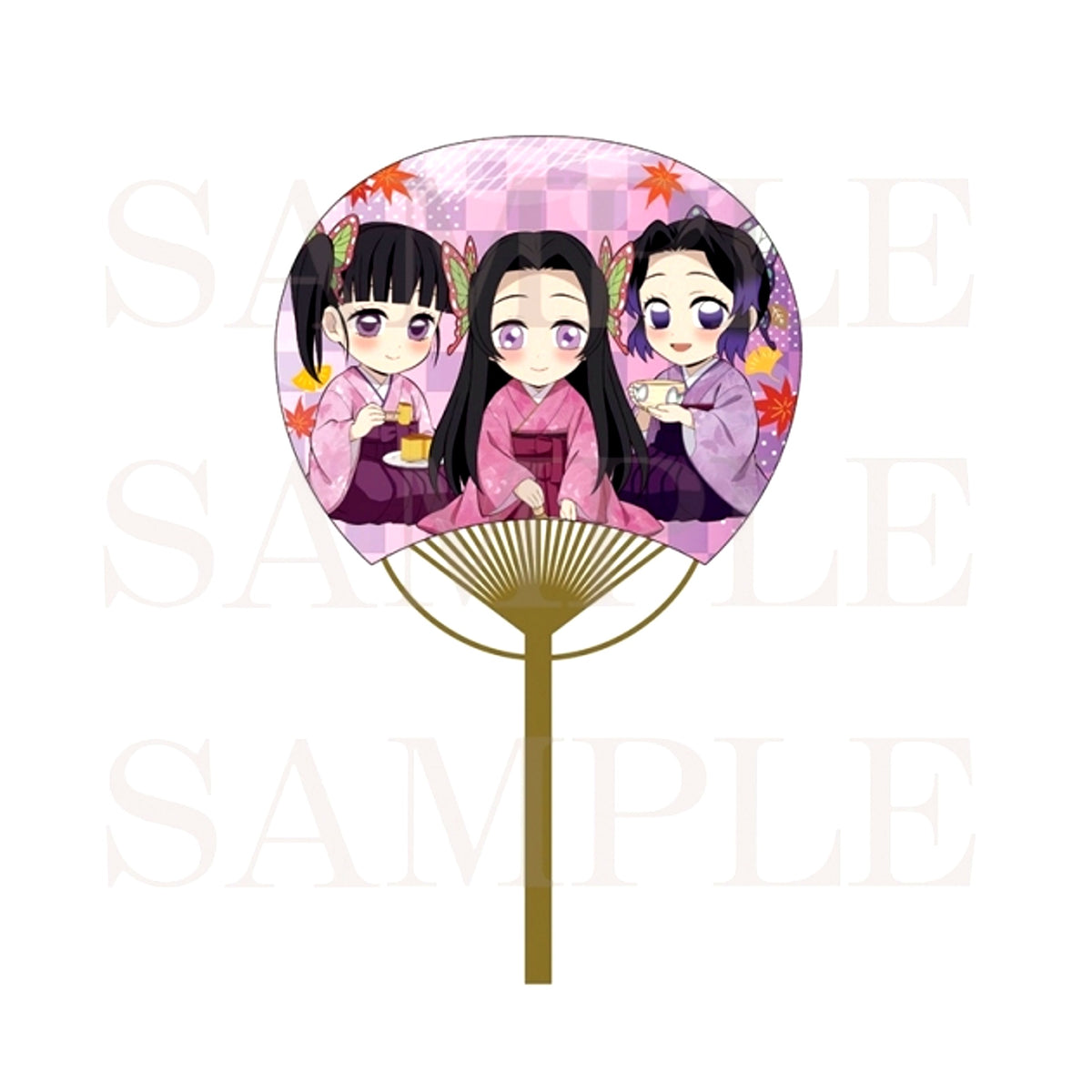 Demon Slayer: Kimetsu no Yaiba Bamboo Uchiwa Fan B [NEW]