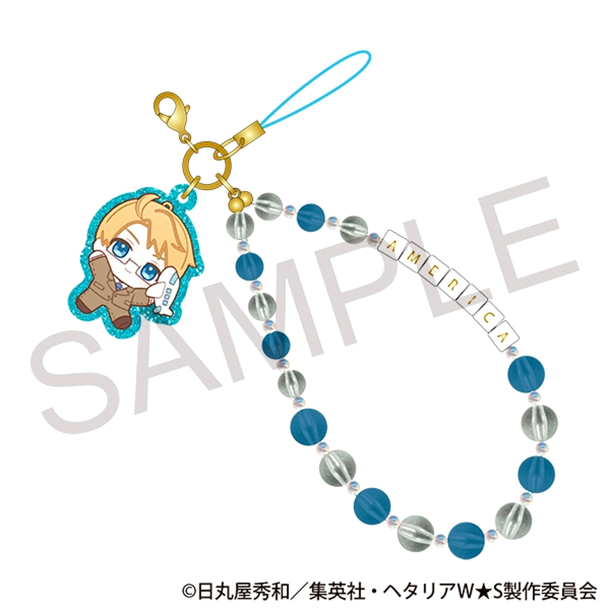 Hetalia World Stars After School Mates Beads Strap / America Nui Pal Skip [NEW]