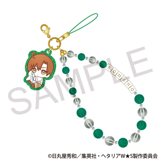 Hetalia World Stars After School Mates Beads Strap / Romano Nui Pal Skip [NEW]