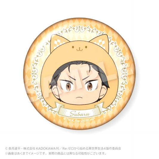 Re:ZERO -Starting Life in Another World- Marumeitsu Aurora Can Badge Subaru Natsuki [NEW]