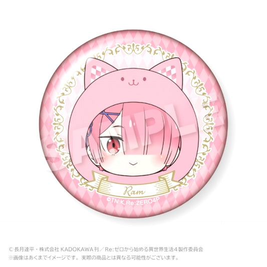 Re:ZERO -Starting Life in Another World- Marumeitsu Aurora Can Badge Ram [NEW]