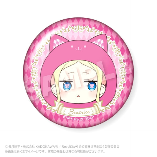 Re:ZERO -Starting Life in Another World- Marumeitsu Aurora Can Badge Beatrice [NEW]