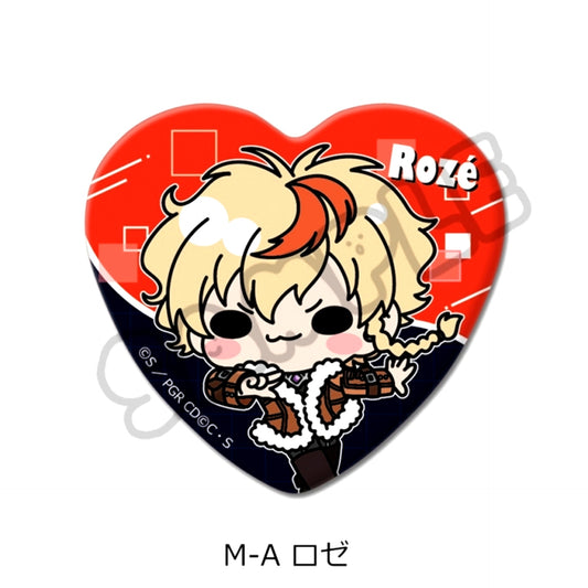 Code Geass: Roze of the Recapture Heart Shaped Button M-A(Rose) Goods - Badge [NEW]