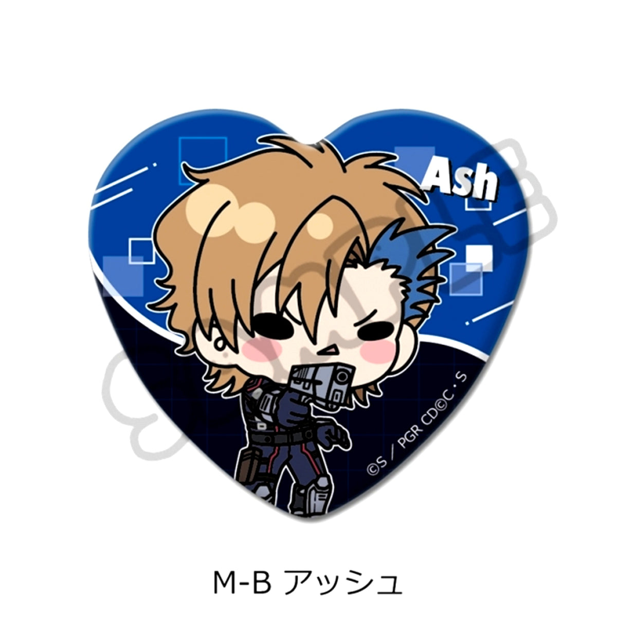 Code Geass: Roze of the Recapture Heart Shaped Button M-B(Ashe) Goods - Badge [NEW]