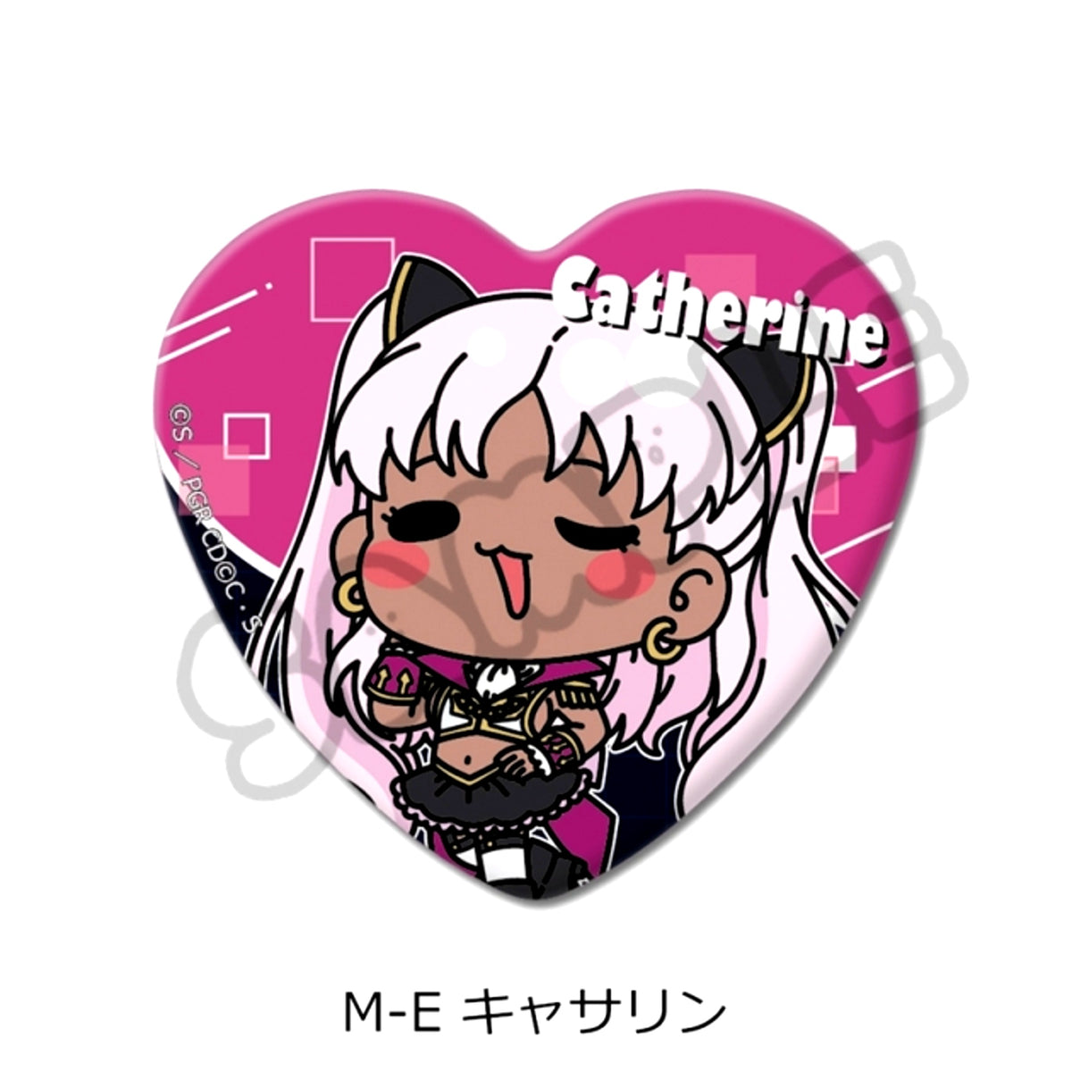 Code Geass: Roze of the Recapture Heart Shaped Button M-E(Catherine) Goods - Badge [NEW]