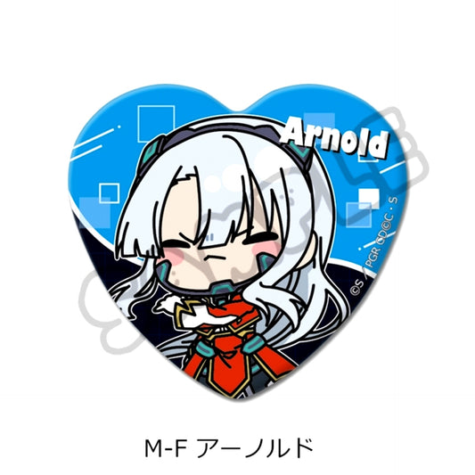 Code Geass: Roze of the Recapture Heart-Shaped Can Badge M-F (Arnold) [NEW]