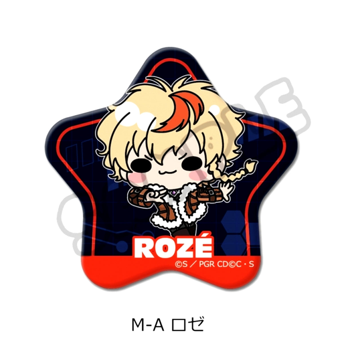 Code Geass: Roze of the Recapture Star-Shaped Can Badge M-A (Roze) [NEW]