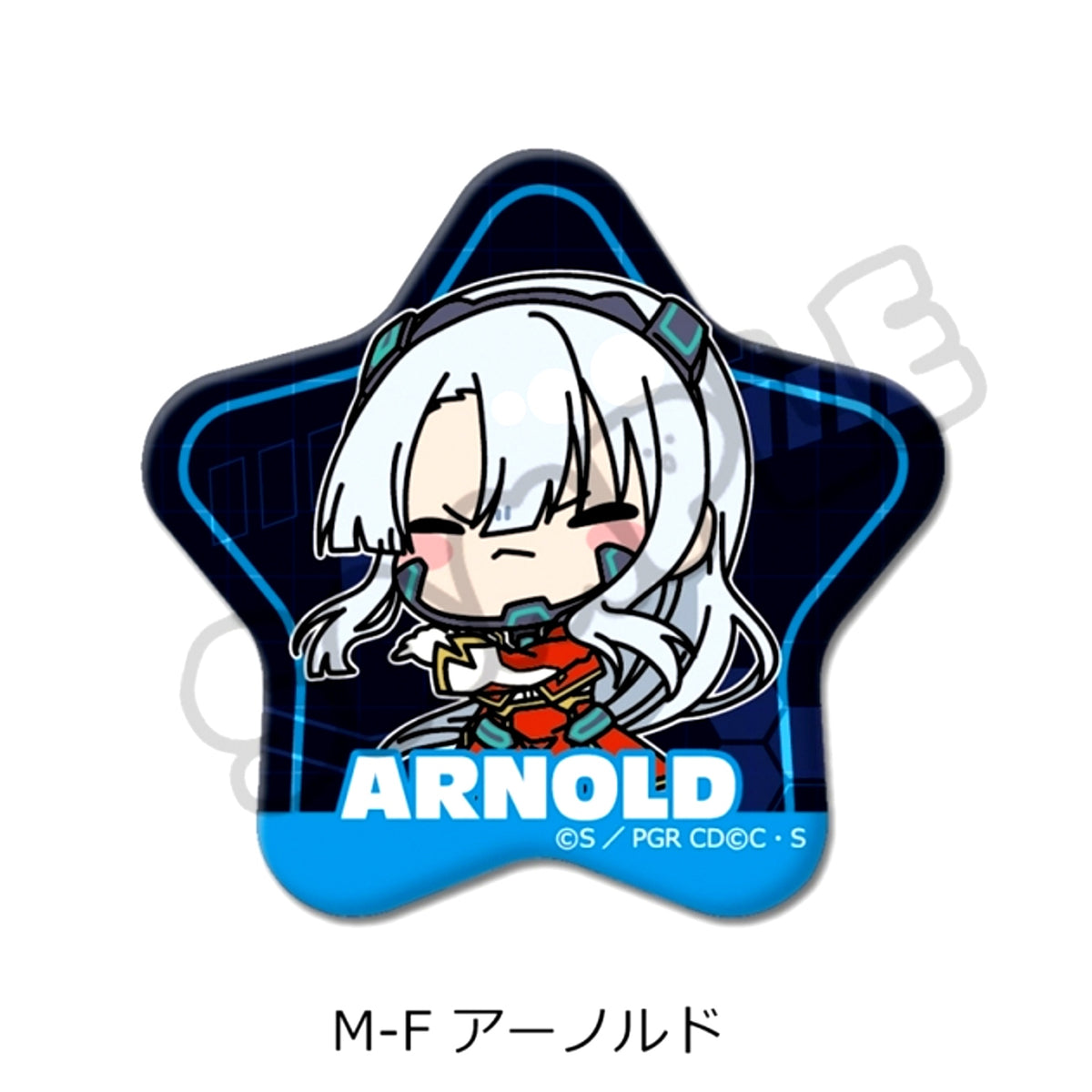 Code Geass: Roze of the Recapture Star-Shaped Can Badge M-F (Arnold) [NEW]