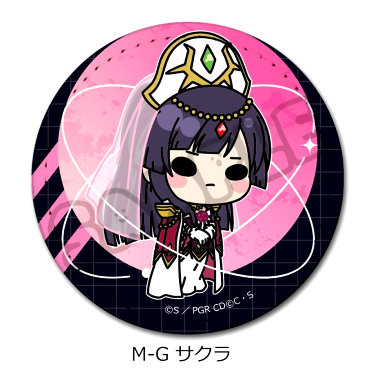 Code Geass: Roze of the Recapture Leather Badge M-G(Sakura) Goods - Badge [NEW]