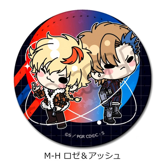 Code Geass: Roze of the Recapture Leather Badge M-H(Rose & Ash) Goods - Badge [NEW]