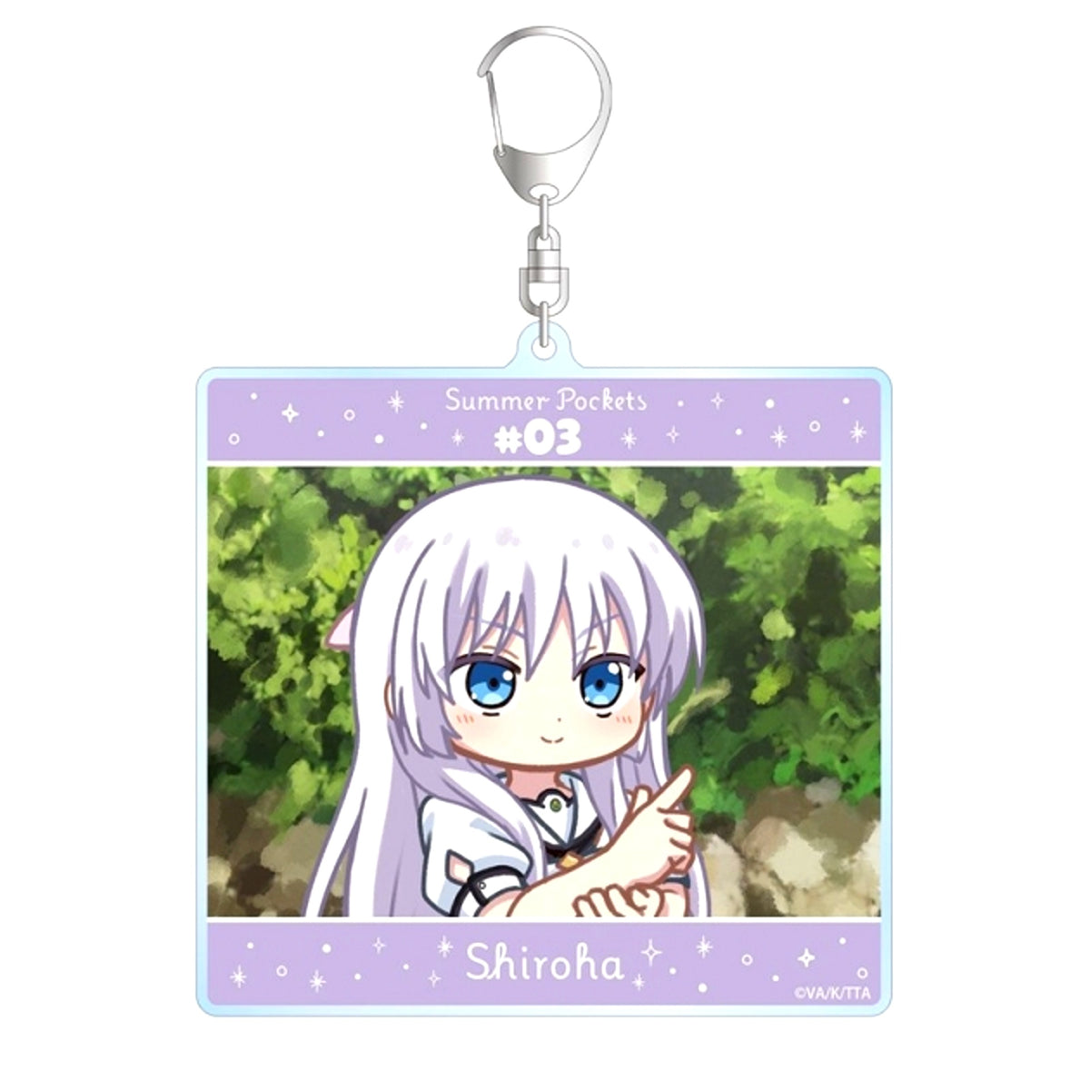 TV Anime Summer Pockets Naruse Shiroha Yurukoma BIG Acrylic Keychain ver.A Goods - Keychain [NEW]