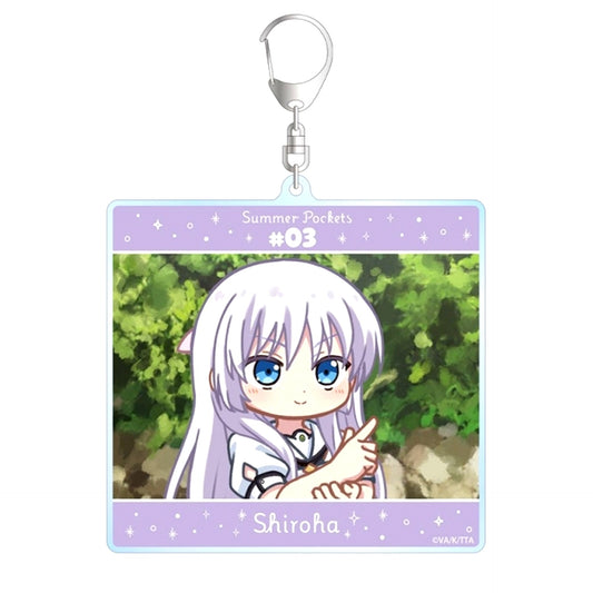 TV Anime Summer Pockets Naruse Shiroha Yurukoma BIG Acrylic Keychain ver.A Goods - Keychain [NEW]