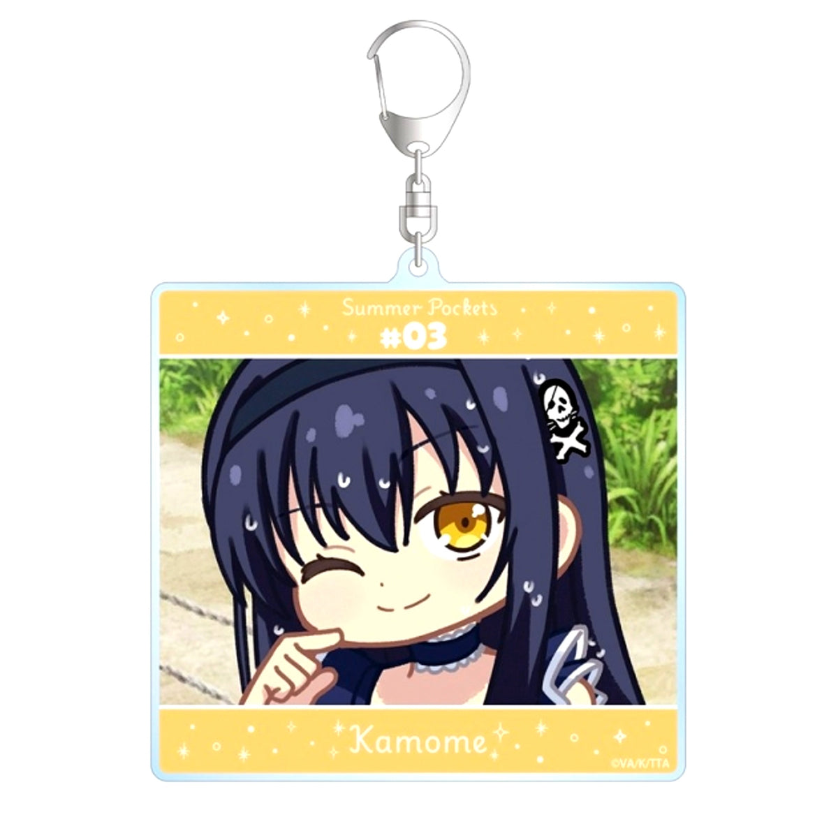 TV Anime Summer Pockets Kamome Kushima Yurukoma BIG Acrylic Keychain ver.A Goods - Keychain [NEW]