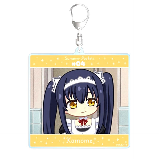 TV Anime Summer Pockets Kamome Kushima Yurukoma BIG Acrylic Keychain ver.B Goods - Keychain [NEW]