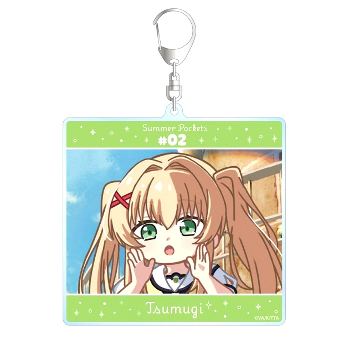 TV Anime Summer Pockets Tsumugi Wenders Yurukoma BIG Acrylic Keychain ver.A Goods - Keychain [NEW]