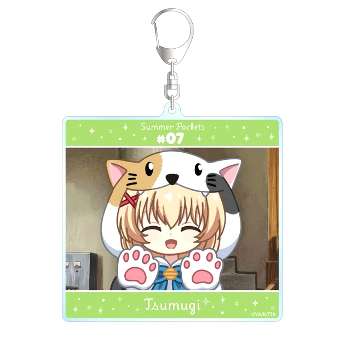 TV Anime Summer Pockets Tsumugi Wenders Yurukoma BIG Acrylic Keychain ver.B Goods - Keychain [NEW]