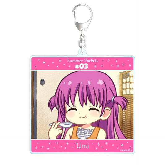 TV Anime Summer Pockets Umi Kato Yurukoma BIG Acrylic Keychain ver.B [NEW]