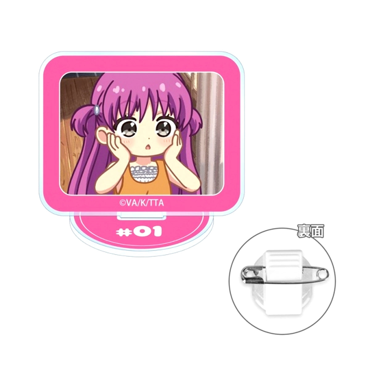 TV Anime Summer Pockets Umi Kato Yurukoma Acrylic Stand Multi Badge ver.A [NEW]