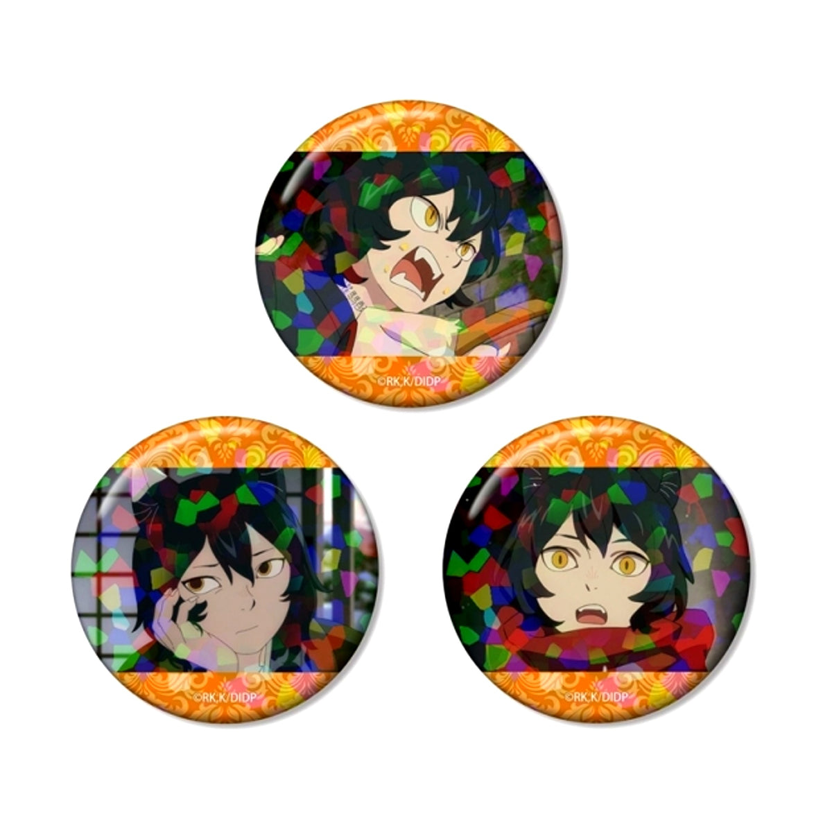 TV Anime Delicious in Dungeon Izutsumi Scene Photo Hologram Can Badge Set of 3 (Reissue) [NEW]