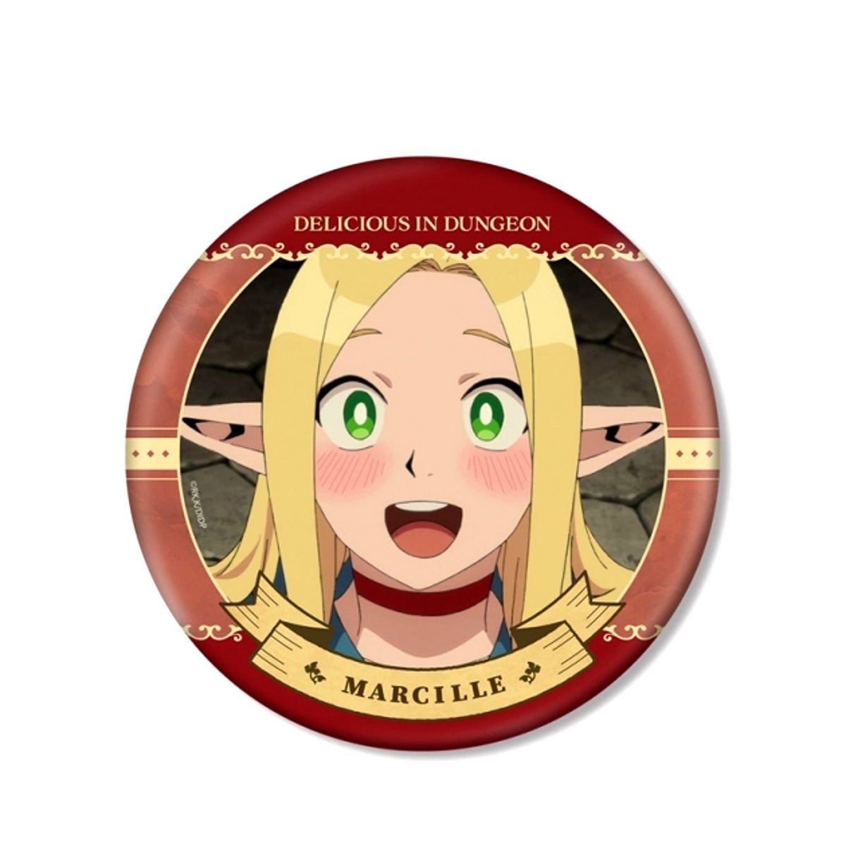 TV Anime Delicious in Dungeon Marcille Scene Shot B IG Button Goods - Badge Resale [NEW]