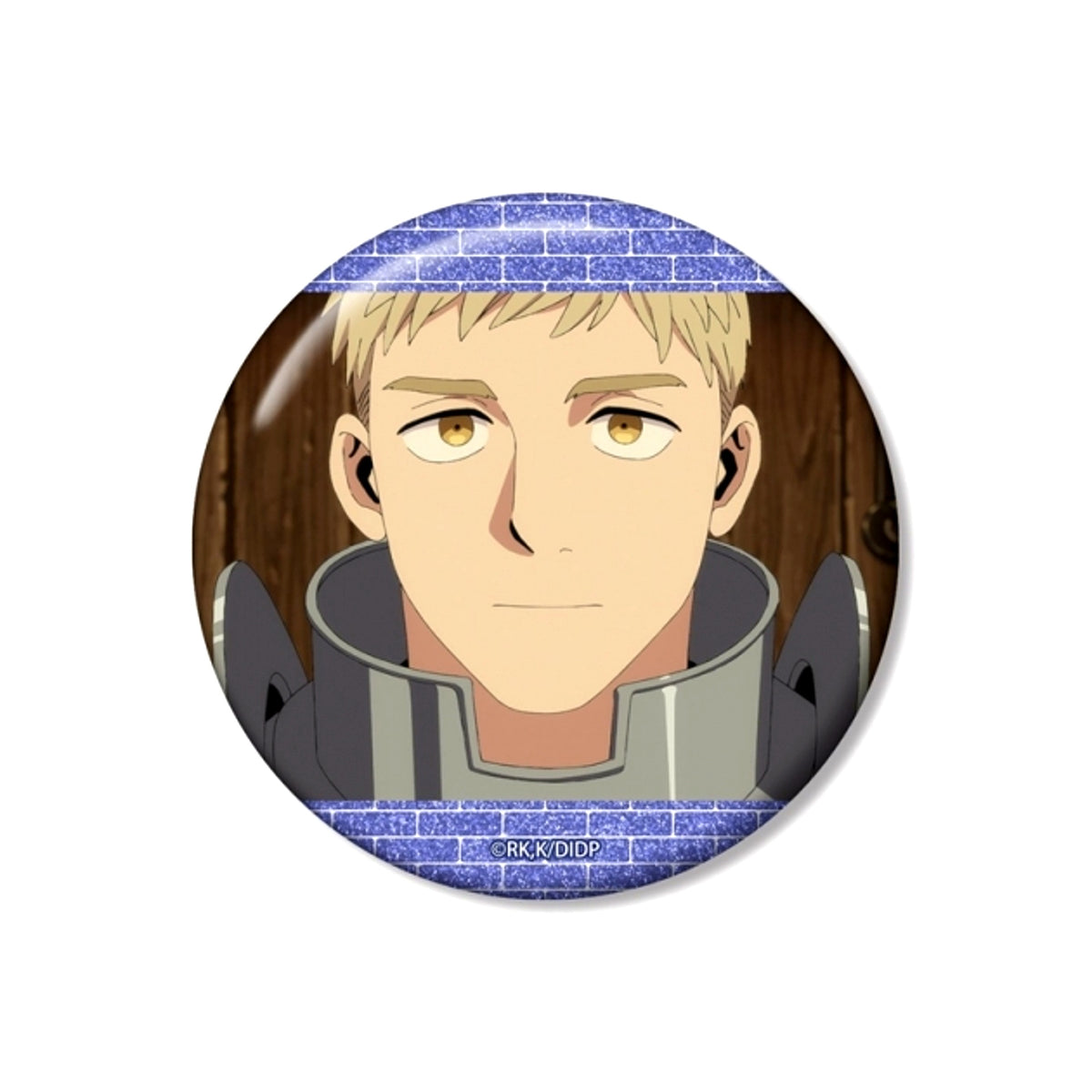TV Anime Delicious in Dungeon Laios Scene 75mm Glitter Button Goods - Badge Resale [NEW]