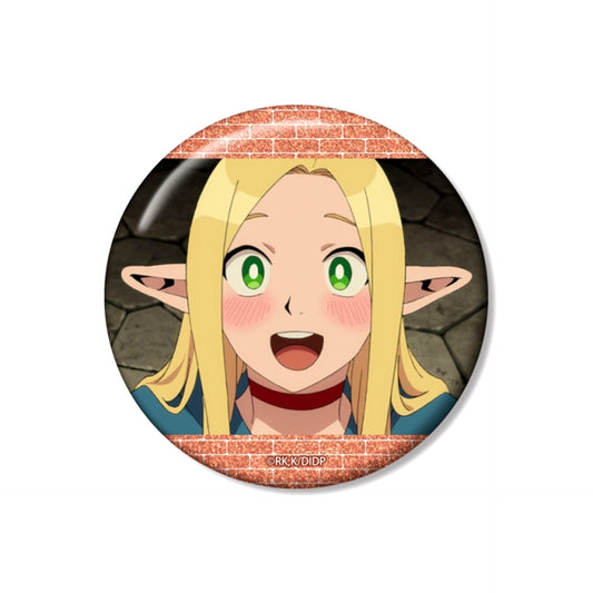 TV Anime Delicious in Dungeon Marcille Scene 75mm Glitter Button Goods - Badge Resale [NEW]