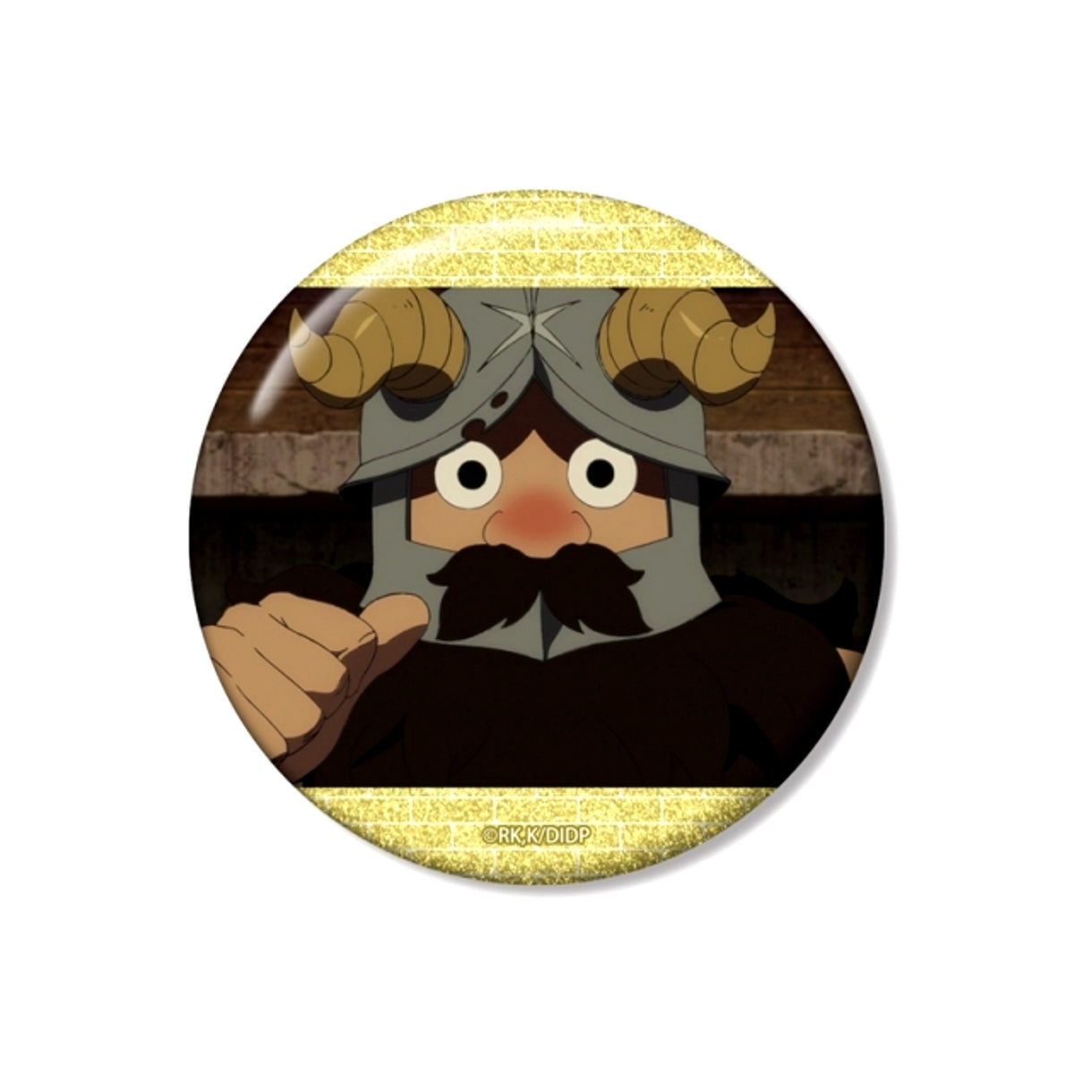 TV Anime Delicious in Dungeon Senshi Scene 75mm Glitter Button Goods - Badge Resale [NEW]