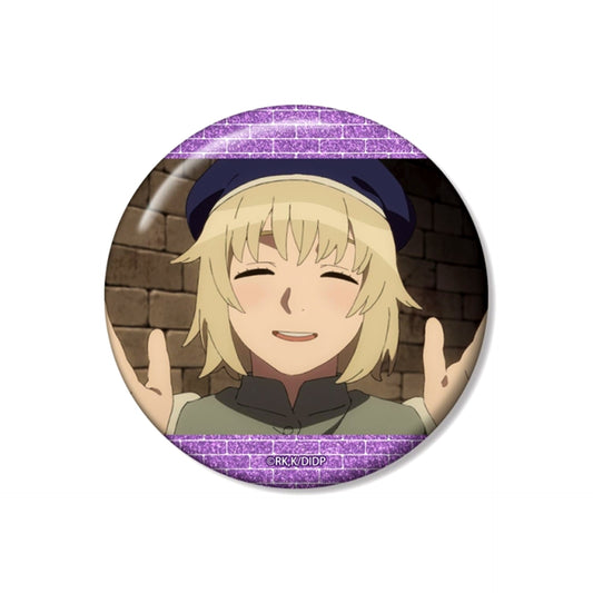 TV Anime Delicious in Dungeon Falin Scene 75mm Glitter Button Goods - Badge Resale [NEW]