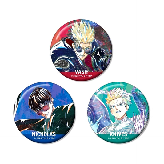 TV Anime TRIGUN STAMPEDE Ani-Art Part 2 Set of 3 Buttons Goods - Badge Resale [NEW]