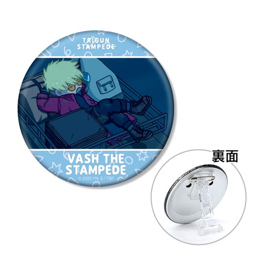 TV Anime TRIGUN STAMPEDE Vash the Stampede Yurukoma 3WAY Can Badge ver.B (Reissue) [NEW]