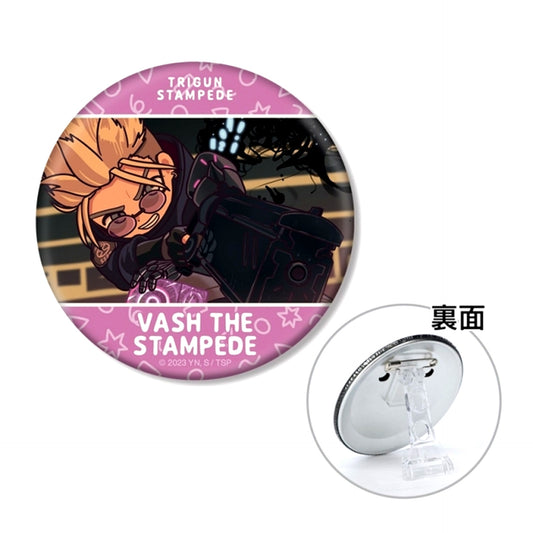 TV Anime TRIGUN STAMPEDE Vash the Stampede Yurukoma 3WAY Can Badge ver.D (Reissue) [NEW]