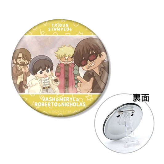 TV Anime TRIGUN STAMPEDE Group Yurukoma 3WAY Can Badge (Reissue) [NEW]