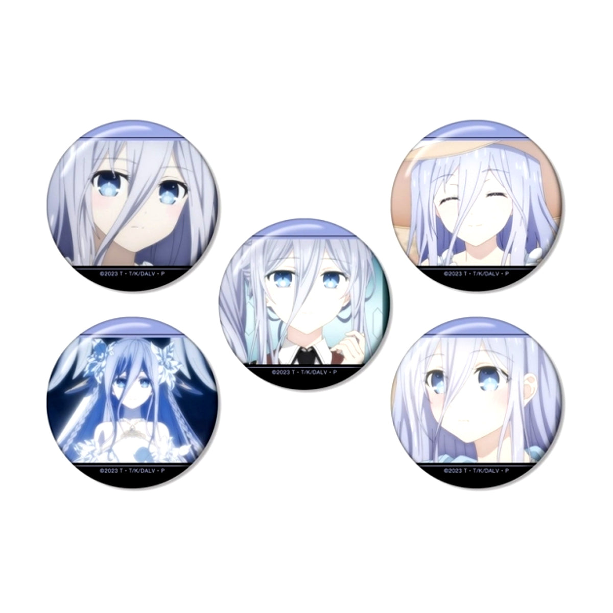 Anime Date A Live V Mio Takamiya Scene Photo Can Badge Set of 5 (Reissue) [NEW]