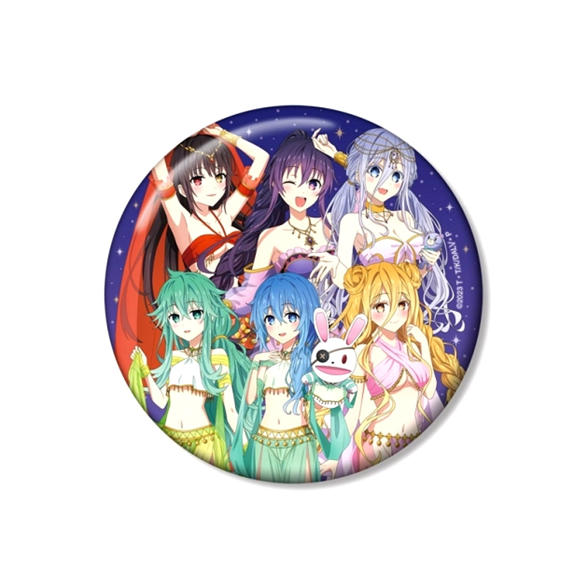 Anime Date A Live V Newly Drawn Group Dancer ver. 100mm Can Badge (Reissue) [NEW]