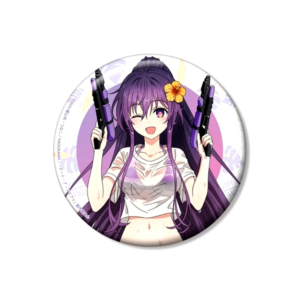Anime Date A Live V Newly Drawn Tohka Yatogami Date A Vacance ver. 100mm Can Badge (Reissue) [NEW]