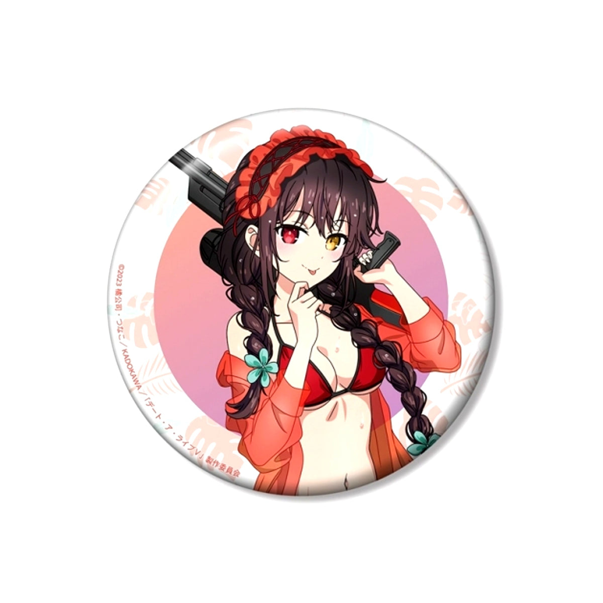 Anime Date A Live V Newly Drawn Kurumi Tokisaki Date A Vacance ver. 100mm Can Badge (Reissue) [NEW]