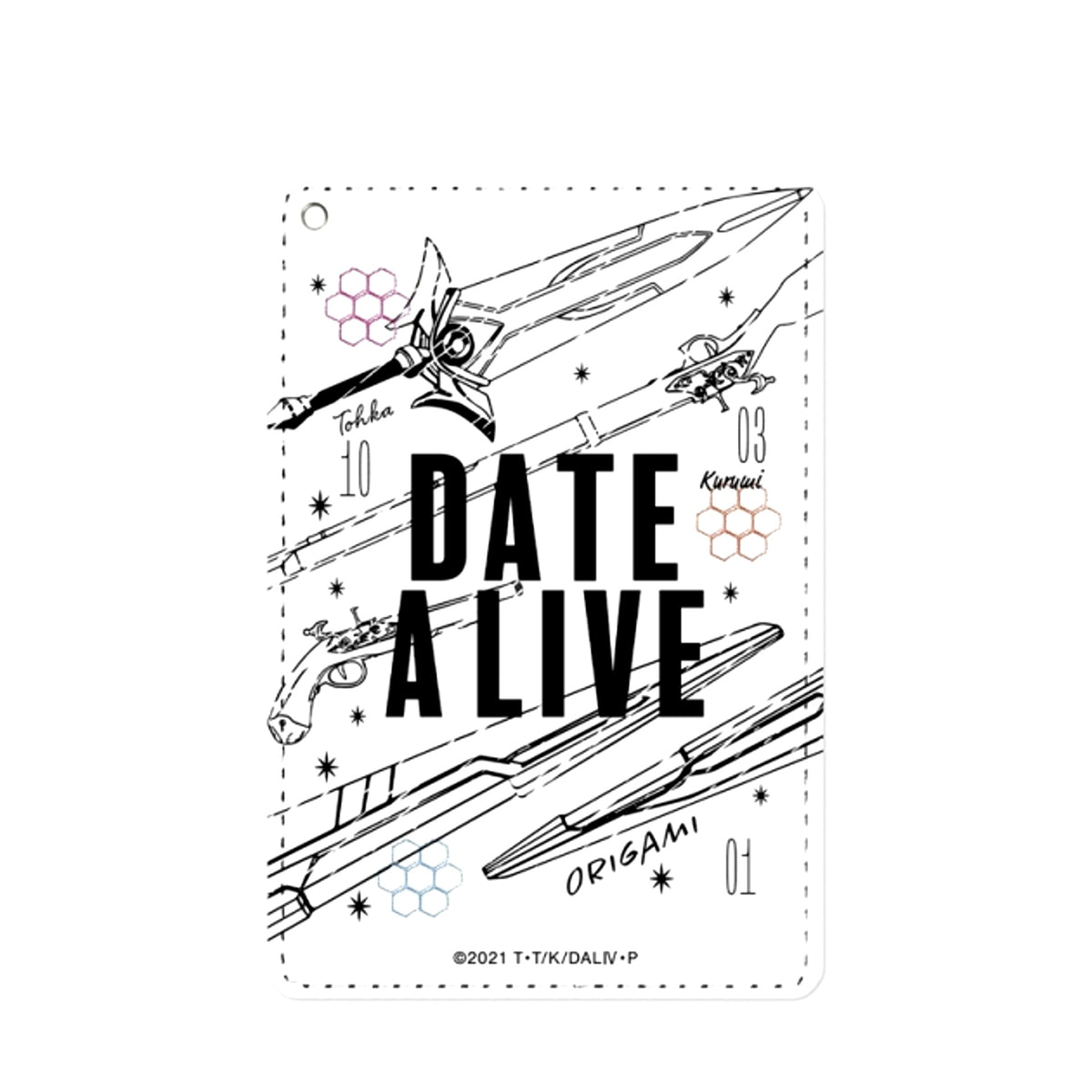 Date A Live IV Tohka Yatogami & Origami Tobiichi & Kurumi Tokisaki Ani-Sketch Pass Case (Reissue) [NEW]
