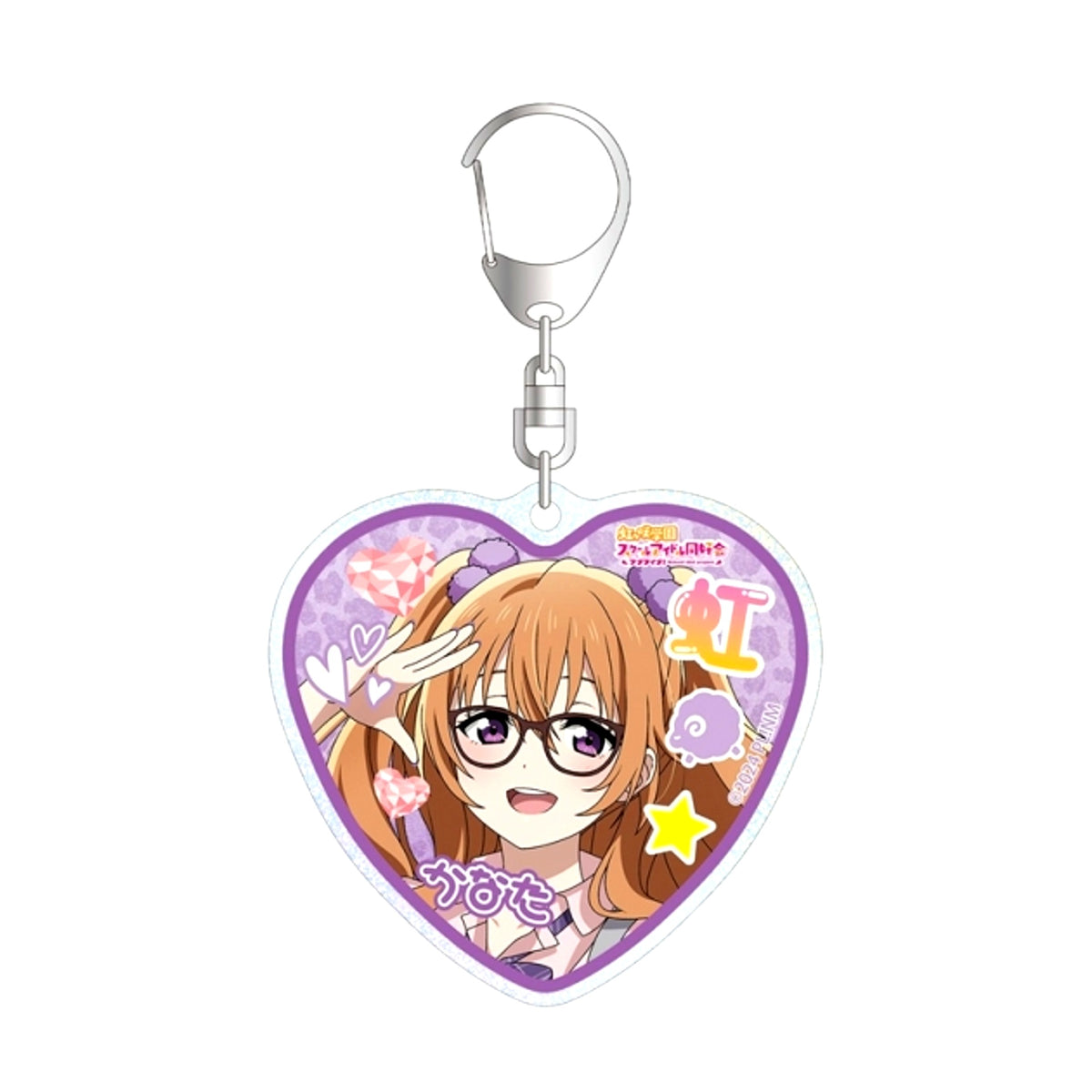 Love Live! Nijigasaki High School Idol Club Newly Drawn Kanata Konoe Gal Uniform ver. Glitter Acrylic Keychain (Reissue) [NEW]