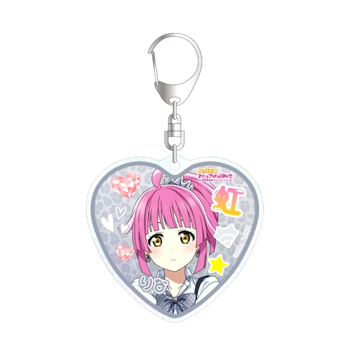 Love Live! Nijigasaki High School Idol Club Newly Drawn Rina Tennoji Gal Uniform ver. Glitter Acrylic Keychain (Reissue) [NEW]