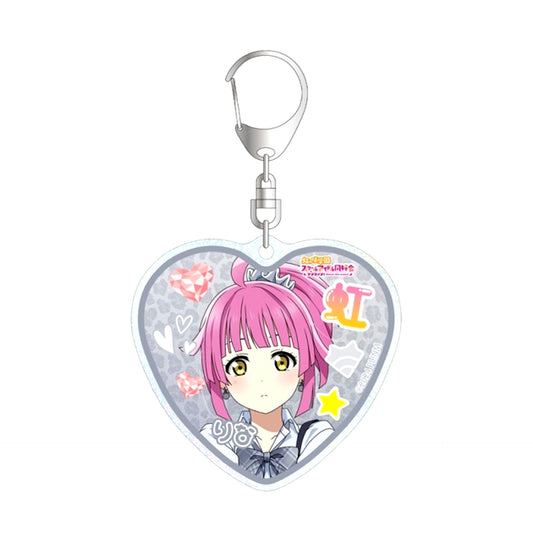 Love Live! Nijigasaki High School Idol Club Newly Drawn Rina Tennoji Gal Uniform ver. Glitter Acrylic Keychain (Reissue) [NEW]