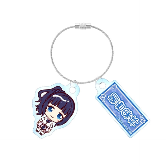 Love Live! Nijigasaki High School Idol Club Karin Asaka Chokonto! Gal Uniform ver. Double Wire Acrylic Keychain (Reissue) [NEW]